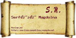 Serfőző Magdolna névjegykártya